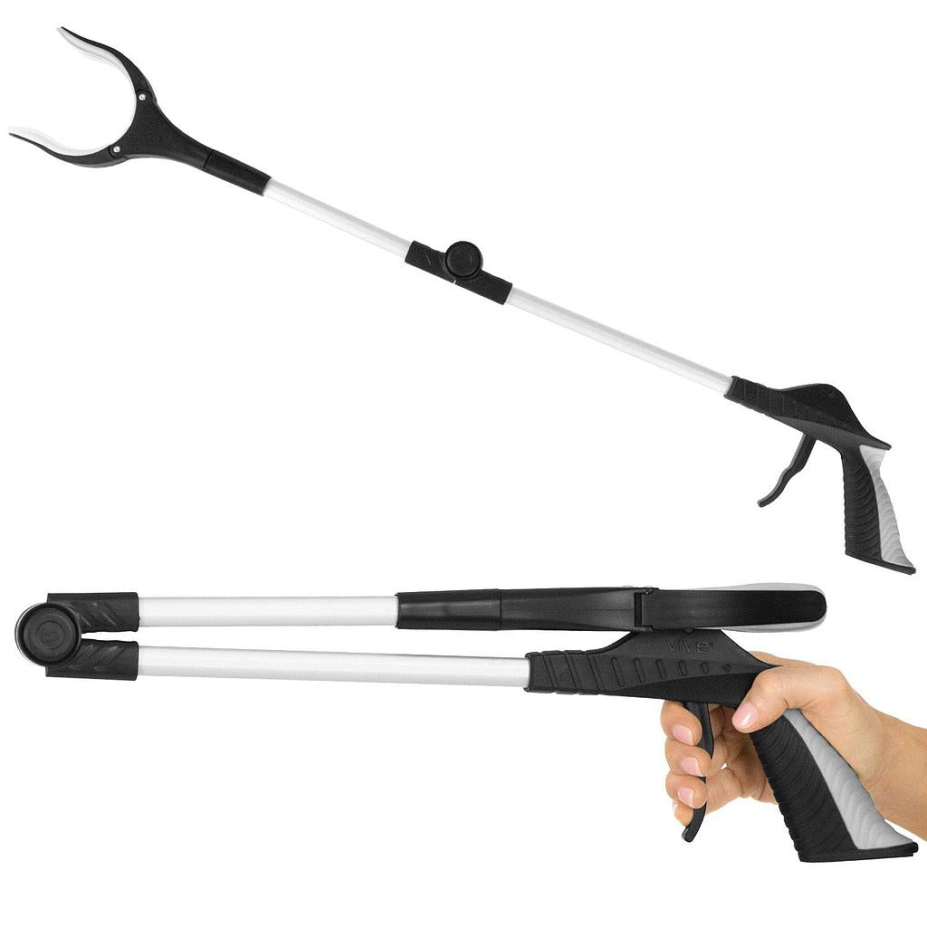 Vive Health - 32” Folding Reacher Grabber with 4" Rotating Claw - Supports up to 5 lbs
