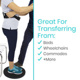 Vive Health - Nonslip Platform Transfer Disc with Steel Bearings, 360° Rotation, 350 lbs Capacity