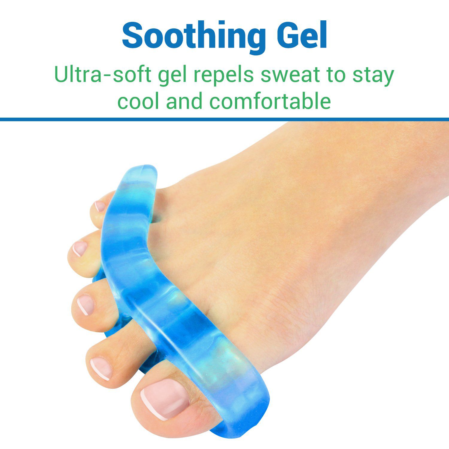 Vive Health - 4Pc Flexible Gel Toe Separators