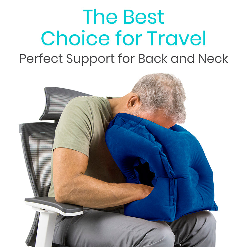 Vive Health - Xtra-Comfort - Headrest Travel Pillow, Navy