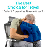 Vive Health - Xtra-Comfort - Headrest Travel Pillow, Navy