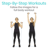 Vive Health - Full Body Laminated Resistance Band Poster