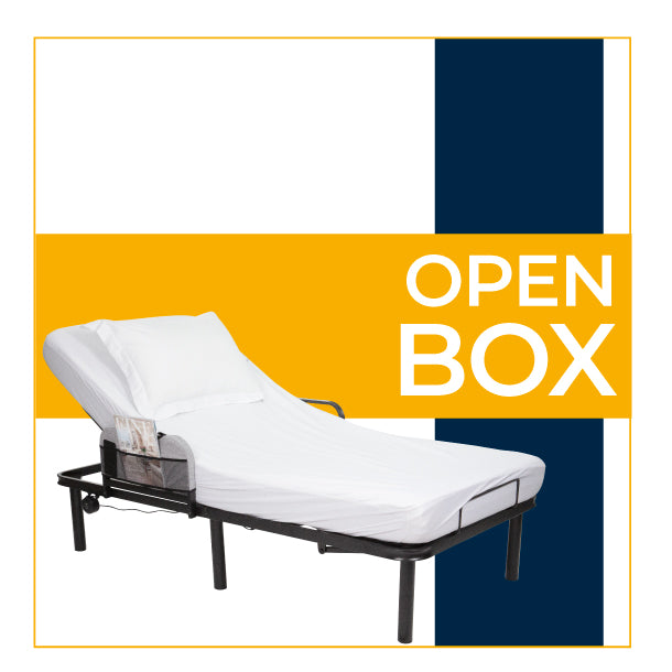 Vive Health - Open Box Electric Bed Frame, Dual Motors, Wireless Remote, USB Ports, Twin