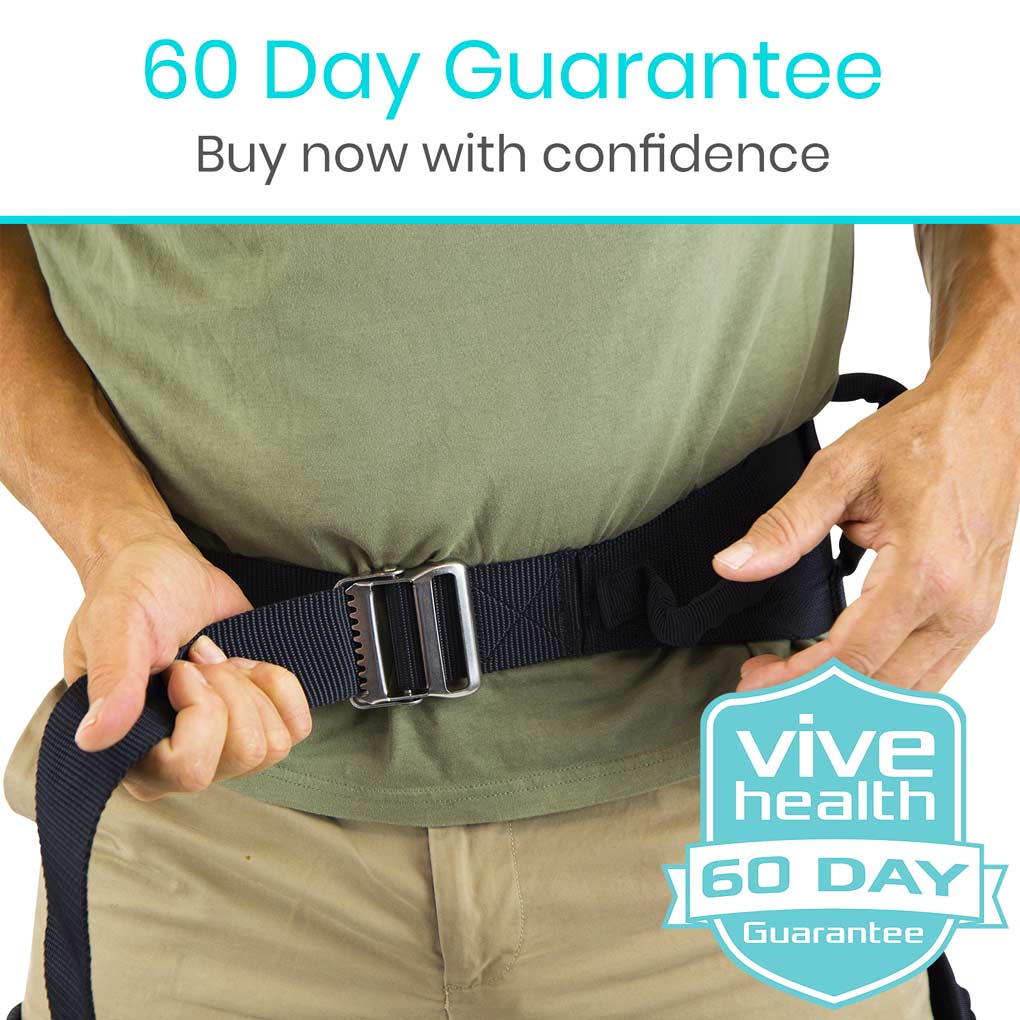 Vive Health - Heavy Duty Transfer Belt with Leg Straps, 300 lbs Capacity