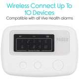 Vive Health - Wireless Pager, Connects Up to 10 Devices, Multiple Settings and Carry Options