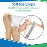 Vive Health - 1 Pair Double Toe Splint w/ Adjustable Loops