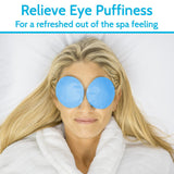 Vive Health - Ice Eye Mask, Flexible, Non-Toxic Gel with Straps, Includes 2 Round Packs