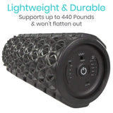 Vive Health - 12.99" HD Foam Vibrating Foam Roller, 5 Modes, Rechargeable