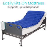 Vive Health - 5" Alternating Pressure Mattress, Pressure Pump, Twin, Waterproof Cover