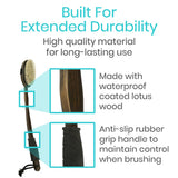 Vive Health - Wood Body Brush Set, Dark Wood
