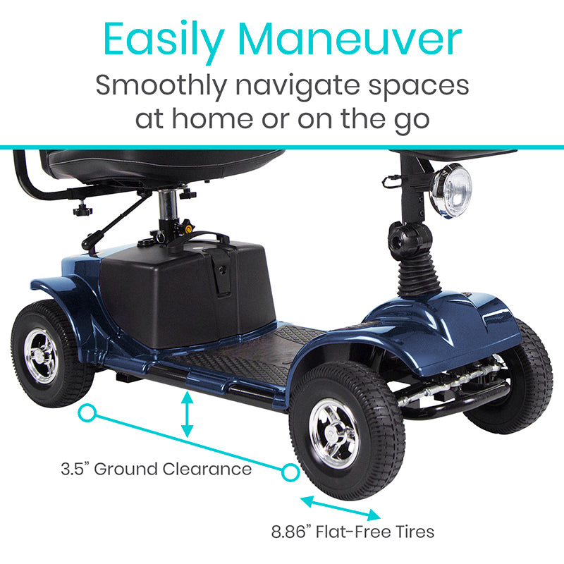 Vive Health - Midclass Mobility Scooter, 15.5M Range, Delta Tiller, 298lbs