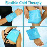 Vive Health - Contoured Neck Ice Pack, Flexible Hot/Cold 6" x 10", Nontoxic with Elastic Strap