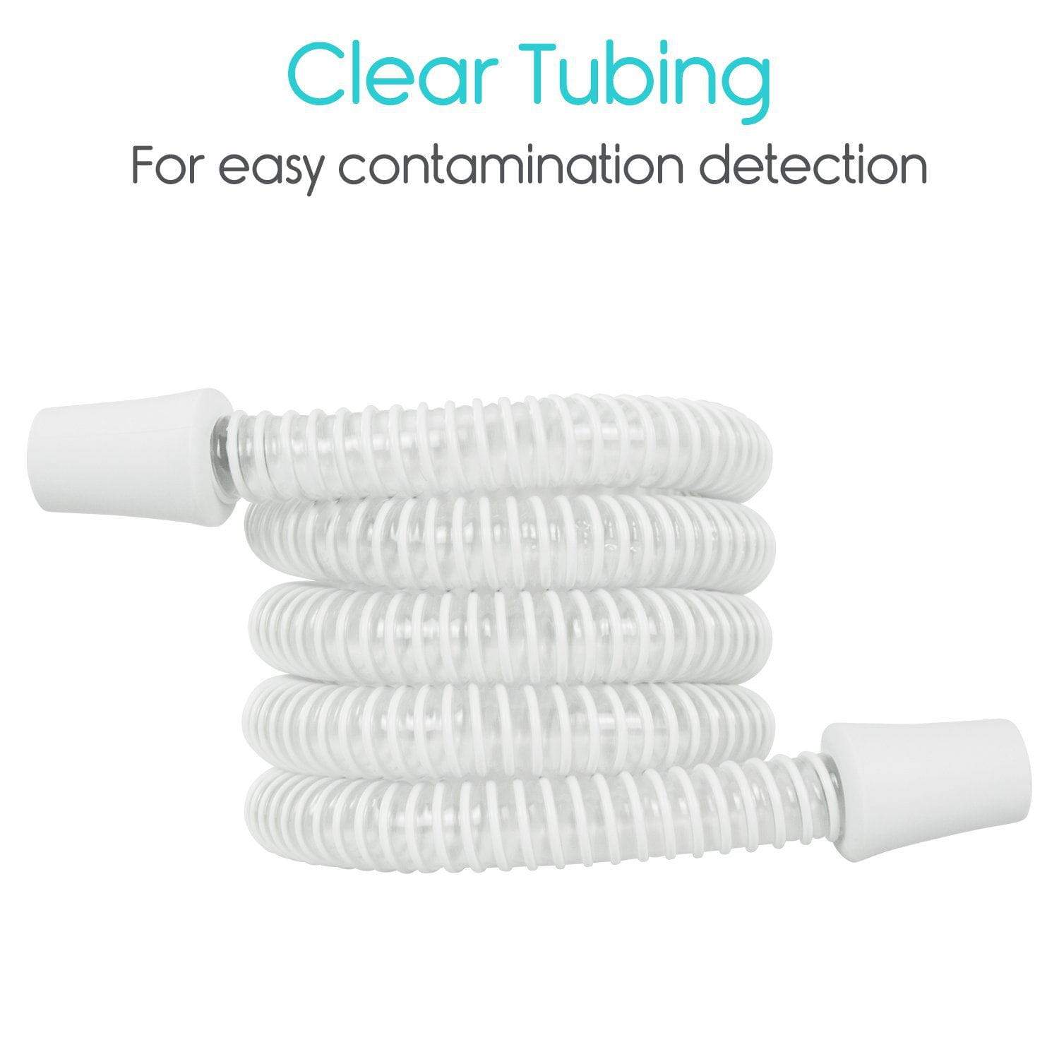 Vive Health - Universally Compatible CPAP Tubing for All CPAP Machines, Lightweight with Flexible 6’ Tubing and Universal Connectors