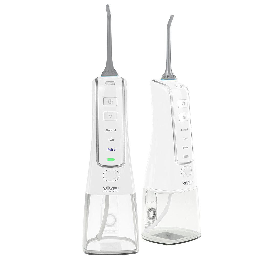 Vive Health - Water Flosser, Rechargeable, Multiple Modes, 4 Nozzles