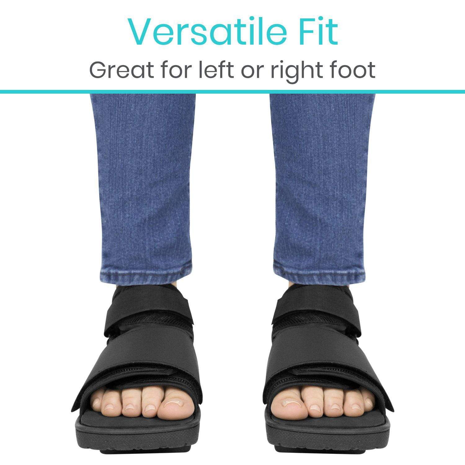 Vive Health - Offloading Post Op Shoe, Angled Rigid Sole, Wide Toe