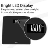 Vive Health -  Smart Digital Tempered Glass Scale with LED display and Smart App