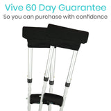 Vive Health -  4 piece Crutch Pads, Hand Grip