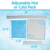 Vive Health - 14" x 13" Multipurpose Ice Wrap, Hot/Cold, Removable Cover