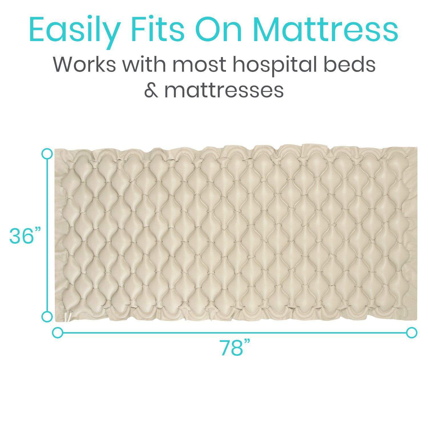 Vive Health - Replacement Alternating Pressure Pad with Inflation Hoses, Patch Kit