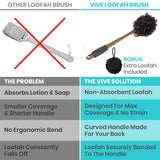 Vive Health -  Loofah Brush Dark