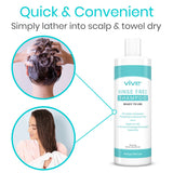 Vive Health - 16 fl oz Rinse Free Shampoo, Suitable for All Hair Types, Alcohol and Phosphate-Free