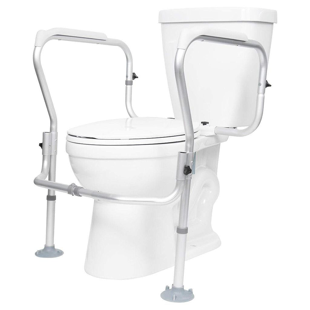 Vive Health - Toilet Safety Frame with Crossbar, 26.5” Wide Nonslip Rails, Supports Up to 300 lbs