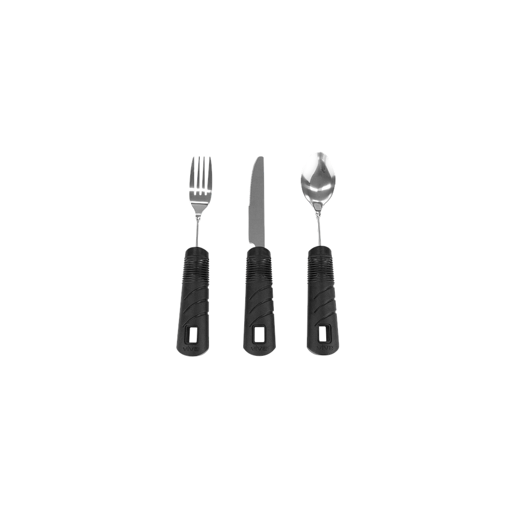 Vive Health -  Bendable Adaptive Utensil Set Black