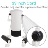 Vive Health - Sock Assist with Adjustable Cord and Soft Foam Handles, 200lbs Weight Capacity,