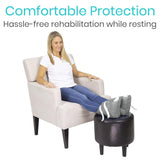 Vive Health - Heel Pillows, Dual Straps, Fiber Filling, Universal Size, 1 Pair