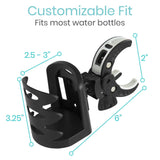 Vive Health - Clip-on Cup Holder, Nonslip Clamp, Expandable 3" Base