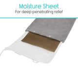 Vive Health - Heating Pad, 4 Heat Settings, Moisture Sheet, Plush Cover, 9’ Cord, 12" x 24"