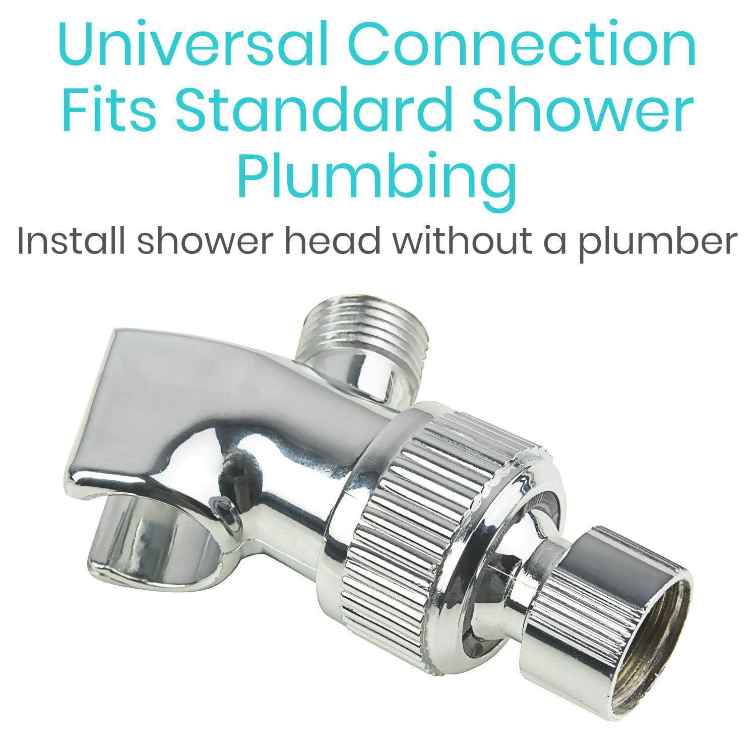 Vive Health - Handheld Shower Head with 5 High-Pressure Spray Modes and Pause Function, 6.5’ Flex Hose