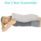 Vive Health - Heating Pad, 4 Heat Settings, Moisture Sheet, Plush Cover, 9’ Cord, 12" x 24"