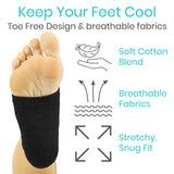 Vive Health - Moisturizing Ankle Socks Comfort for Dry, Cracked Feet