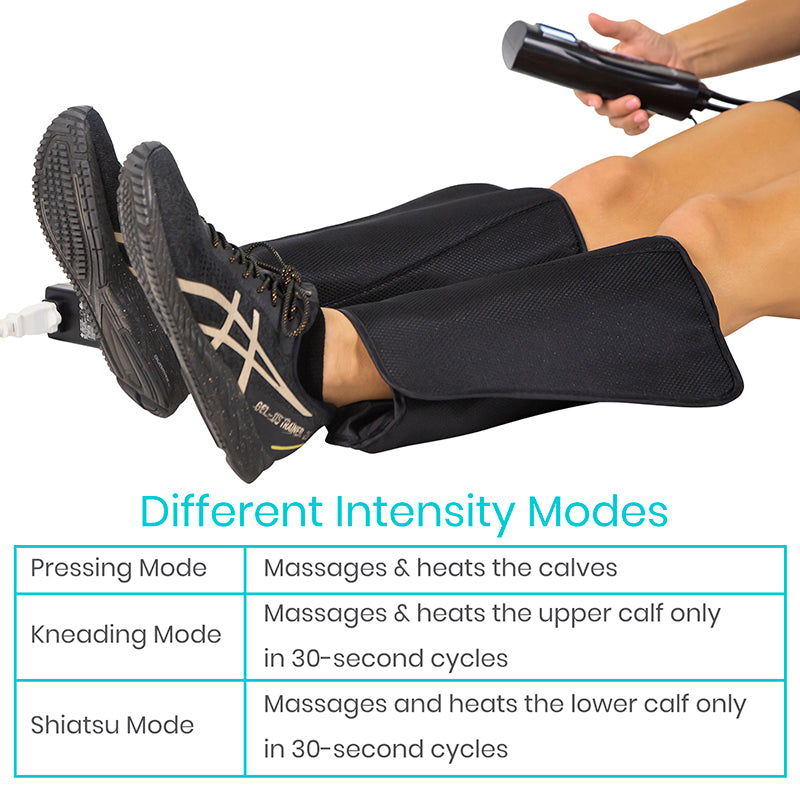 Vive Health - Calf Compression Massager, 3 Modes, Heat, 21" Circumference, 2 Extenders