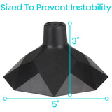 Vive Health - Standing Dome Cane Tip, .75" Replacement, Compact Base