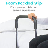 Vive Health - Compact Bed Rail with Dropdown Feature, Anchor Strap, Fits Any Bed
