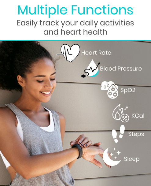 Vive Health - Fitness Tracker w/ Activity/Heart Monitoring