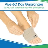 Vive Health - 1 Pair Arch Sleeves w/ Gel Pads, Compression Blend, Washable