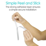 Vive Health - Nonslip Bath Strips, 7.5" x .75", Peel and Stick, 24 Pack with Putty Knife