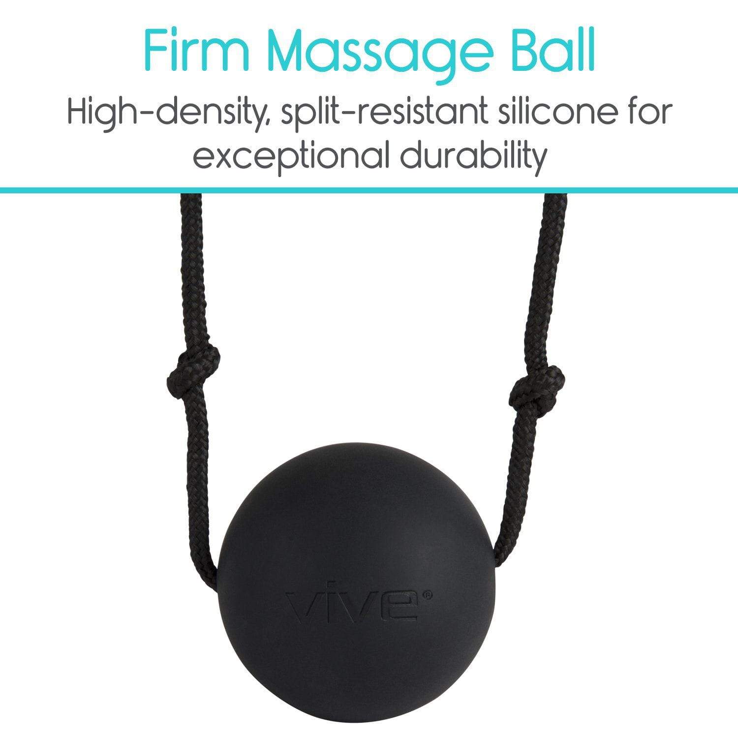 Vive Health - Plantar Fasciitis Ball, 2.5" Ball with 74" Cord w/Sliders