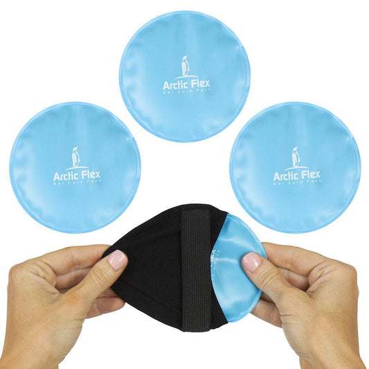 Vive Health - Round Hot/Cold Ice Packs, 4" Nontoxic Gel, Soft Cover