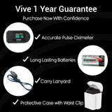 Vive Health - Multifunctional Pulse Oximeter Compatible with Smart Devices