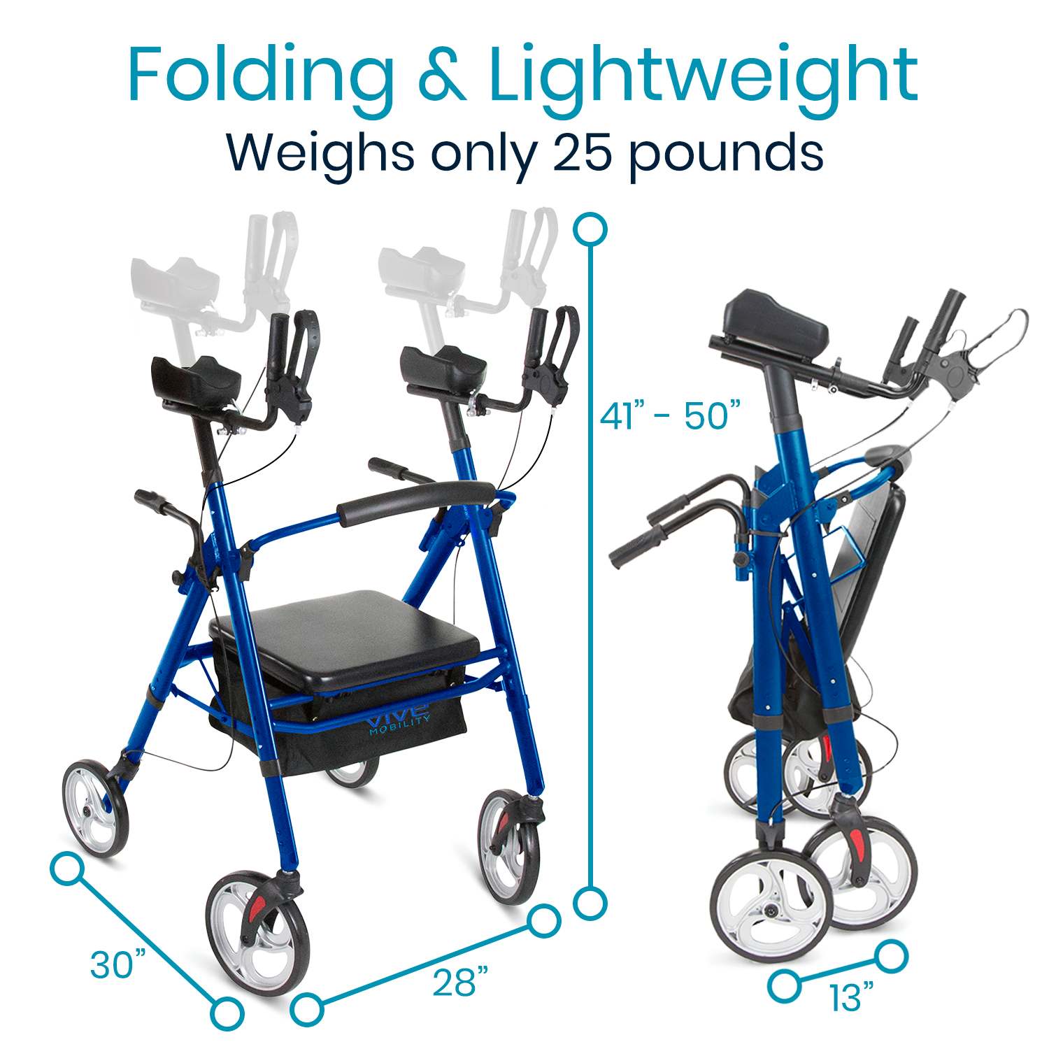 Vive Health - Series T Upright Walker, 400 lbs Capacity