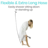 Vive Health - Handheld Shower Head with 5 High-Pressure Spray Modes and Pause Function, 6.5’ Flex Hose