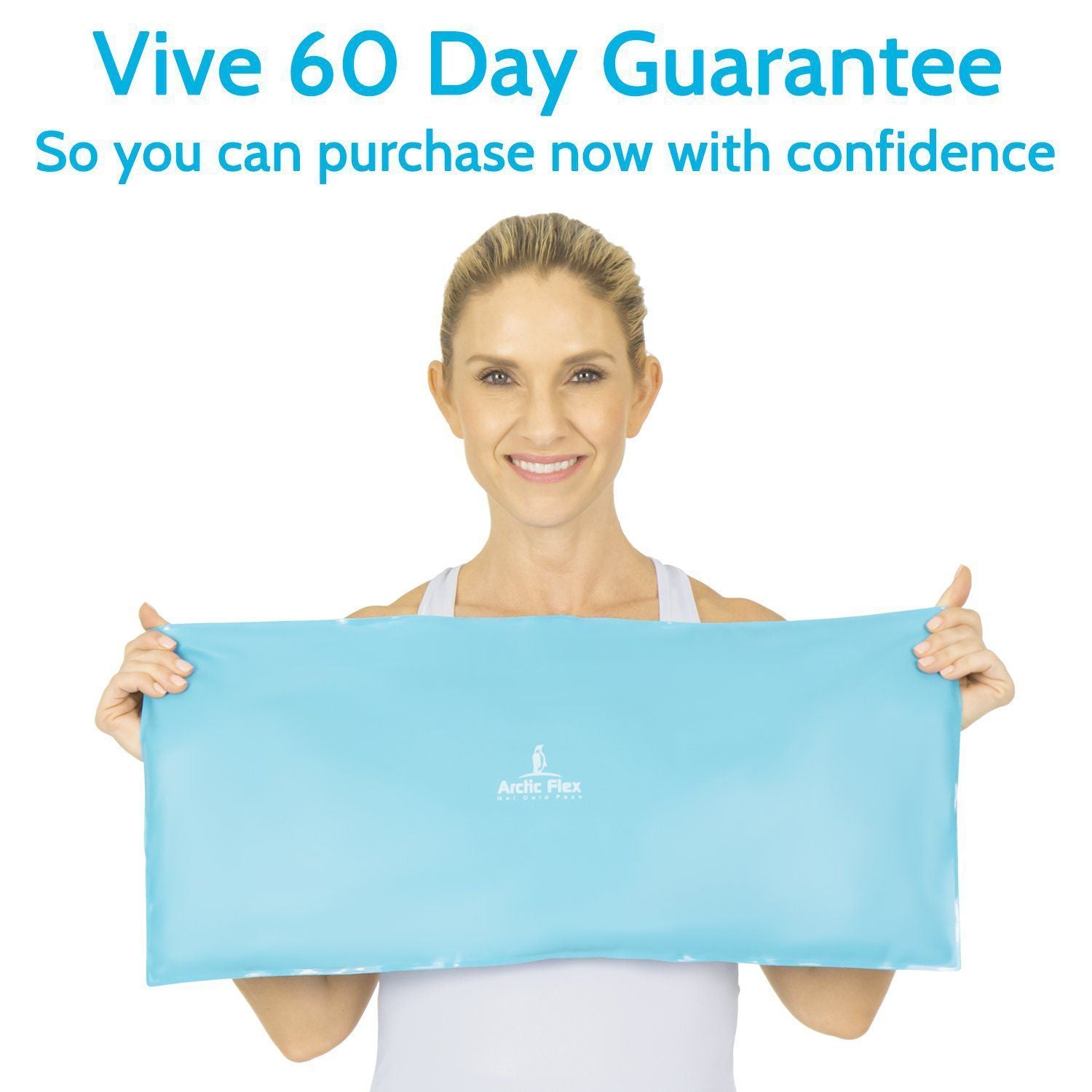 Vive Health - Oversized Ice Pack, 11" x 24", Nontoxic, Flexible Gel