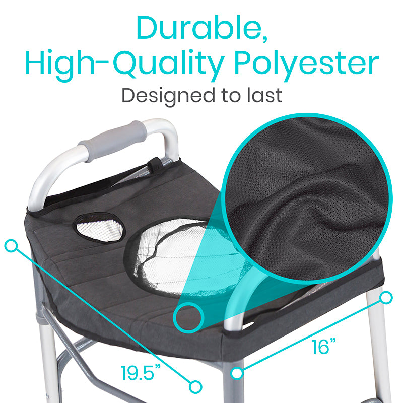 Vive Health - Walker Tray, Strong Foldable Design, Fits Standard Walkers