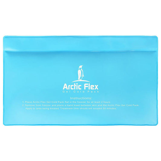 Vive Health - Contoured Neck Ice Pack, Flexible Hot/Cold 6" x 10", Nontoxic with Elastic Strap