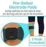 Vive Health - Wireless TENS Unit with 15 Modes, Pre-gelled Electrode Pad, Rechargeable