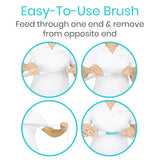 Vive Health - CPAP Tube Brush Set, 22mm Brush Head, 7’ Tube Brush, 7" Mask Brush